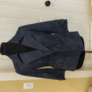 White House Market Denim Blazer Jacket